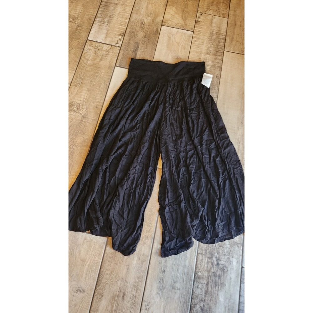 Swim Suits For All Wide Leg All Black Sheer Plus Size 22/24